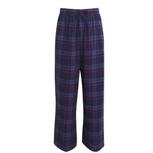 Skims Mens Flannel Tartan Pajama Trousers Blue Plaid XS ST-SET-6869W